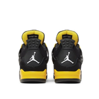 Back heel view of Air Jordan 4 Retro Thunder 2023