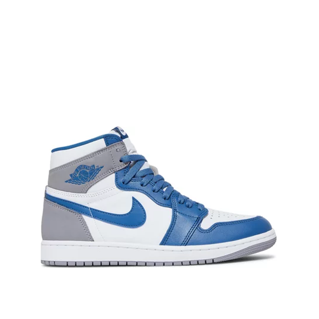 Side view of Air Jordan 1 High OG True Blue