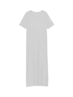 Exhale Label White Side Slit T-Dress - Antima