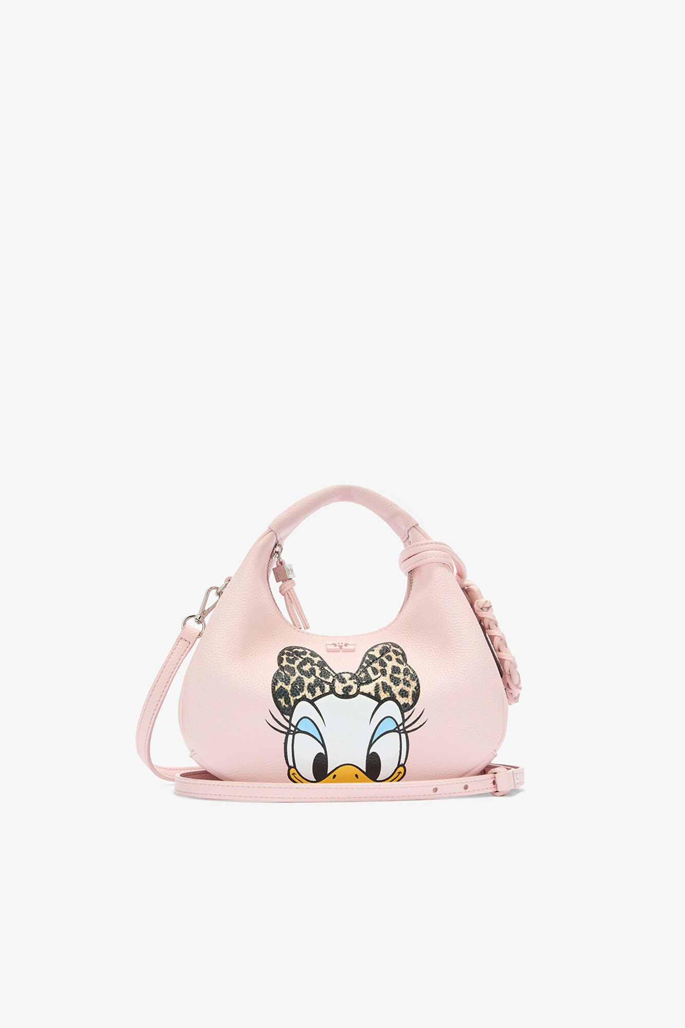 GANNI Daisy Duck Mini Hobo Bag in Pink - Chalk Pink