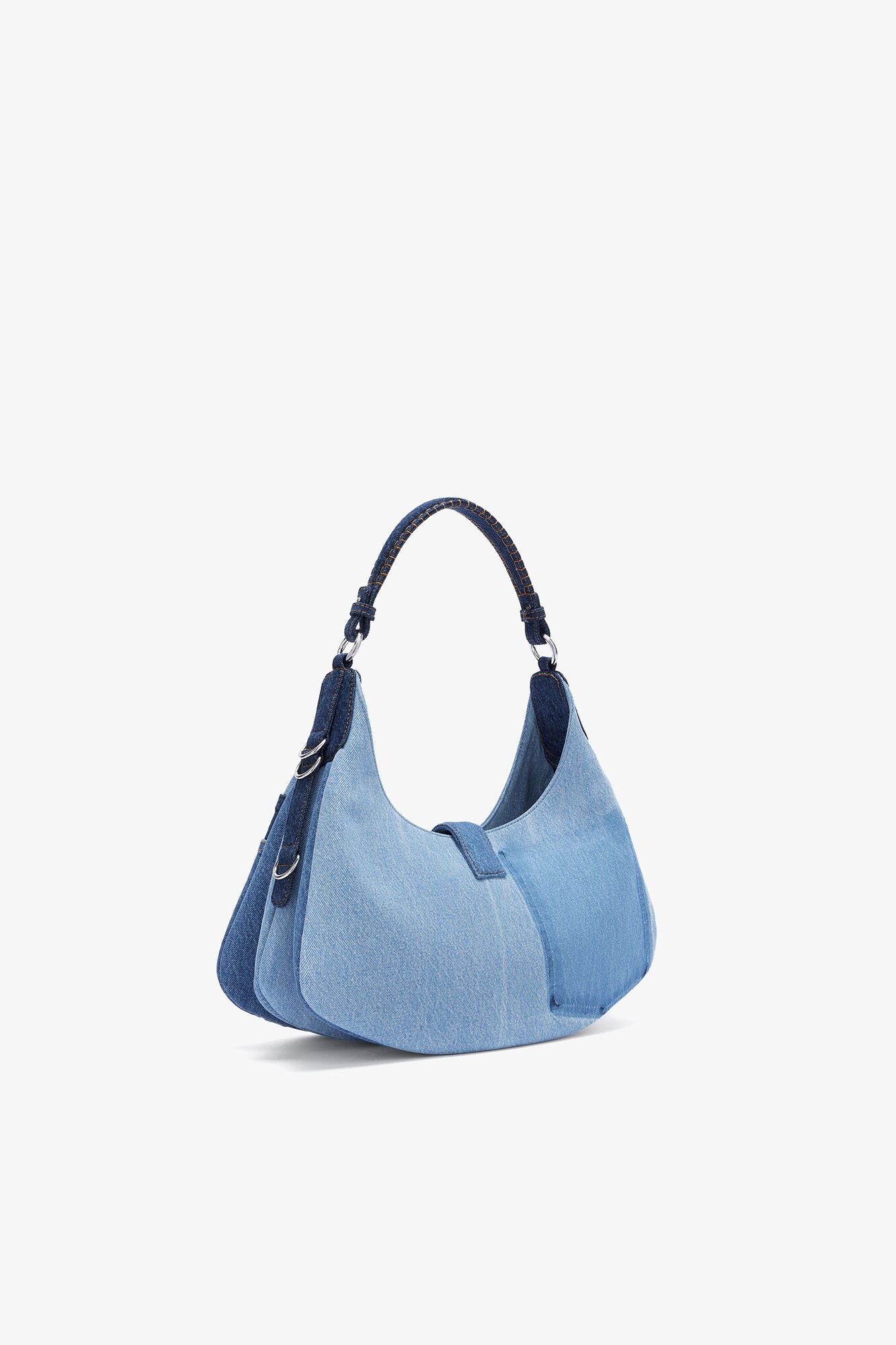 GANNI Small Kat Bag - Mid Blue Vintage
