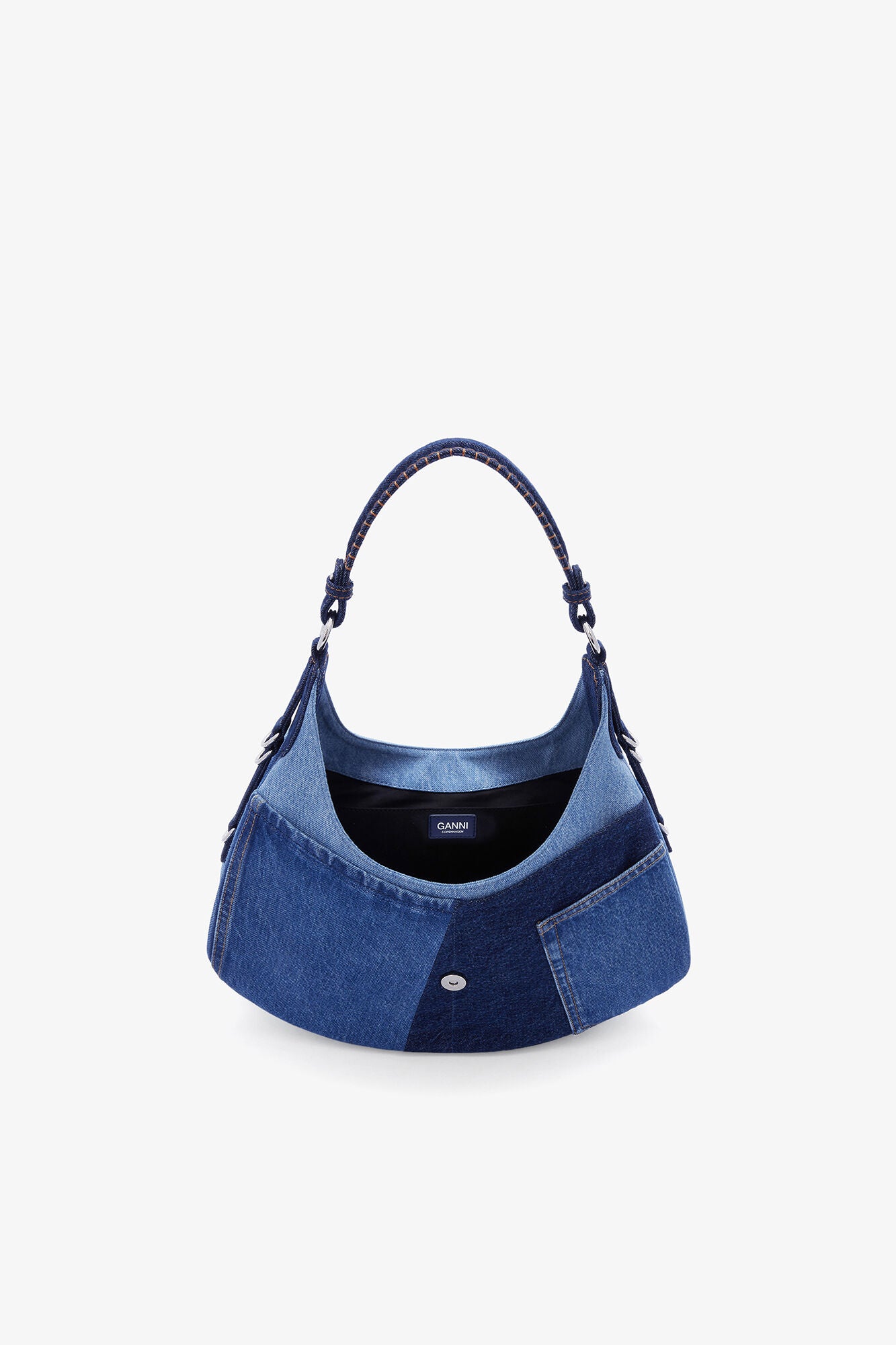 GANNI Small Kat Bag - Mid Blue Vintage