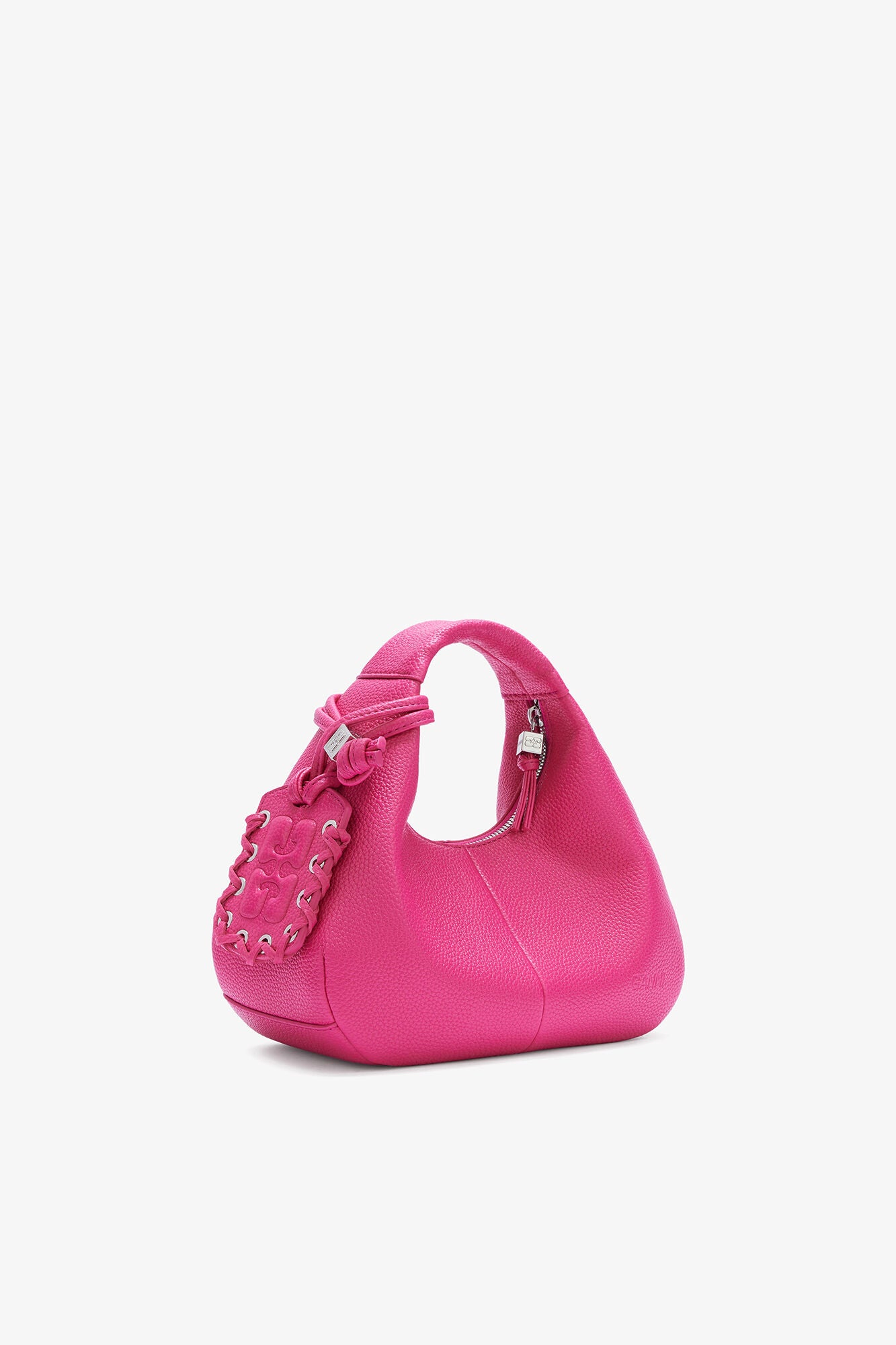 GANNI Mini Hobo Bag in Pink - Cabaret