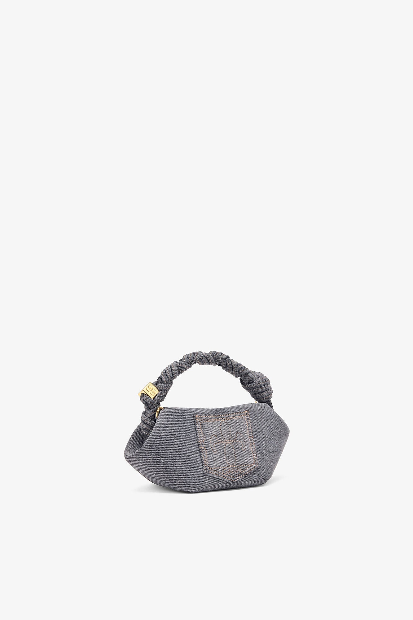GANNI Washed Grey Mini Bou Bag - Lava Smoke