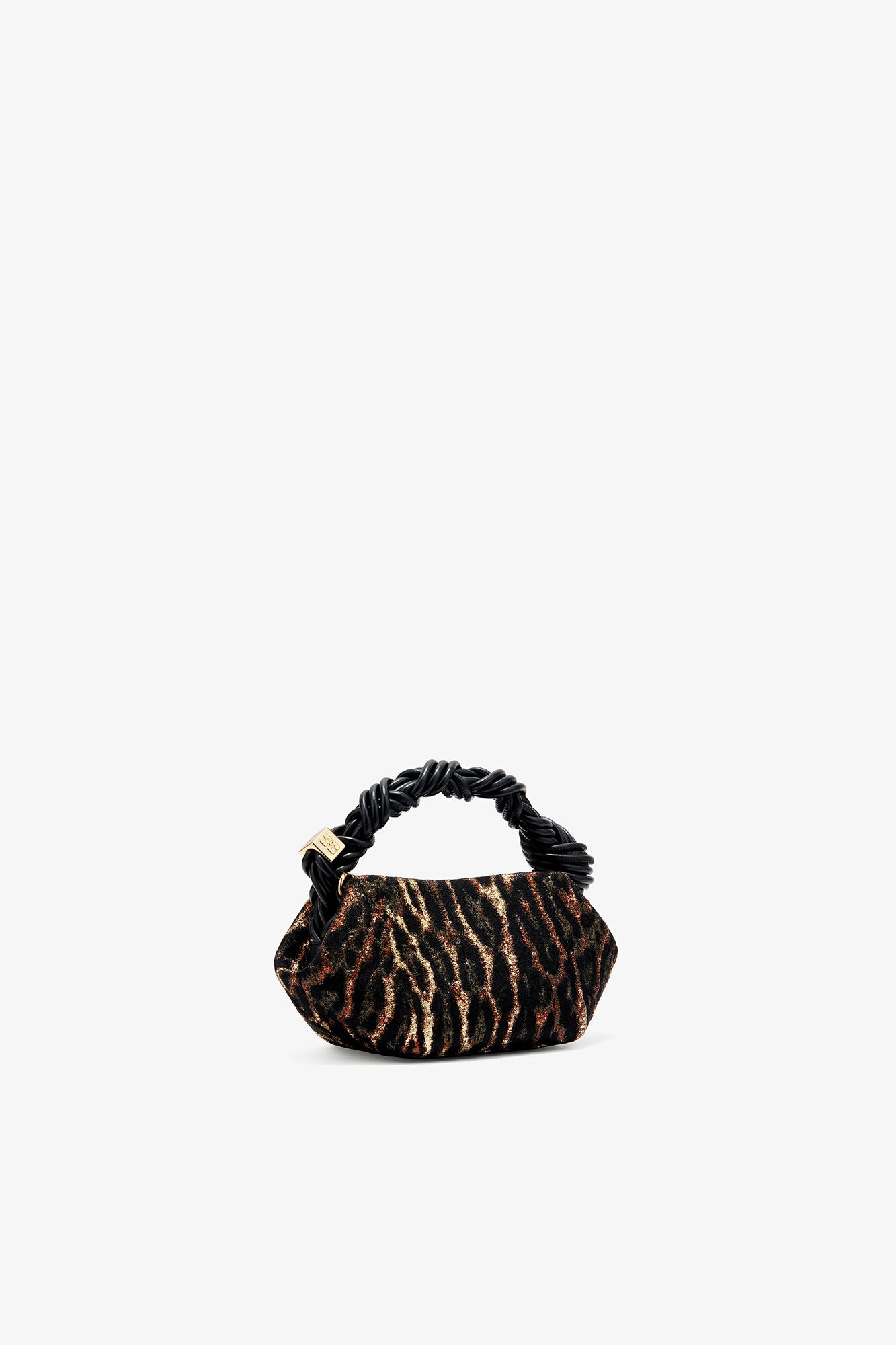 GANNI Metallic Cloque Mini Bou Bag - Antique Bronze