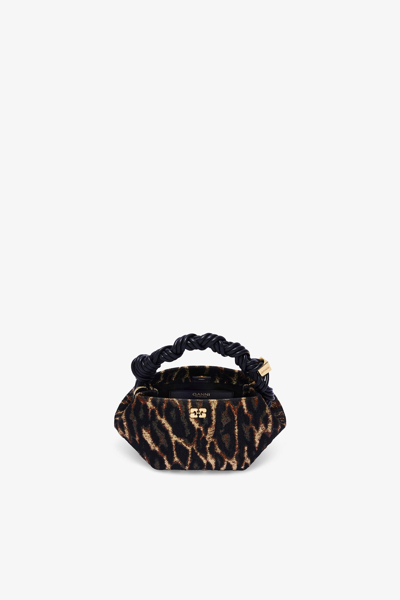 GANNI Metallic Cloque Mini Bou Bag - Antique Bronze