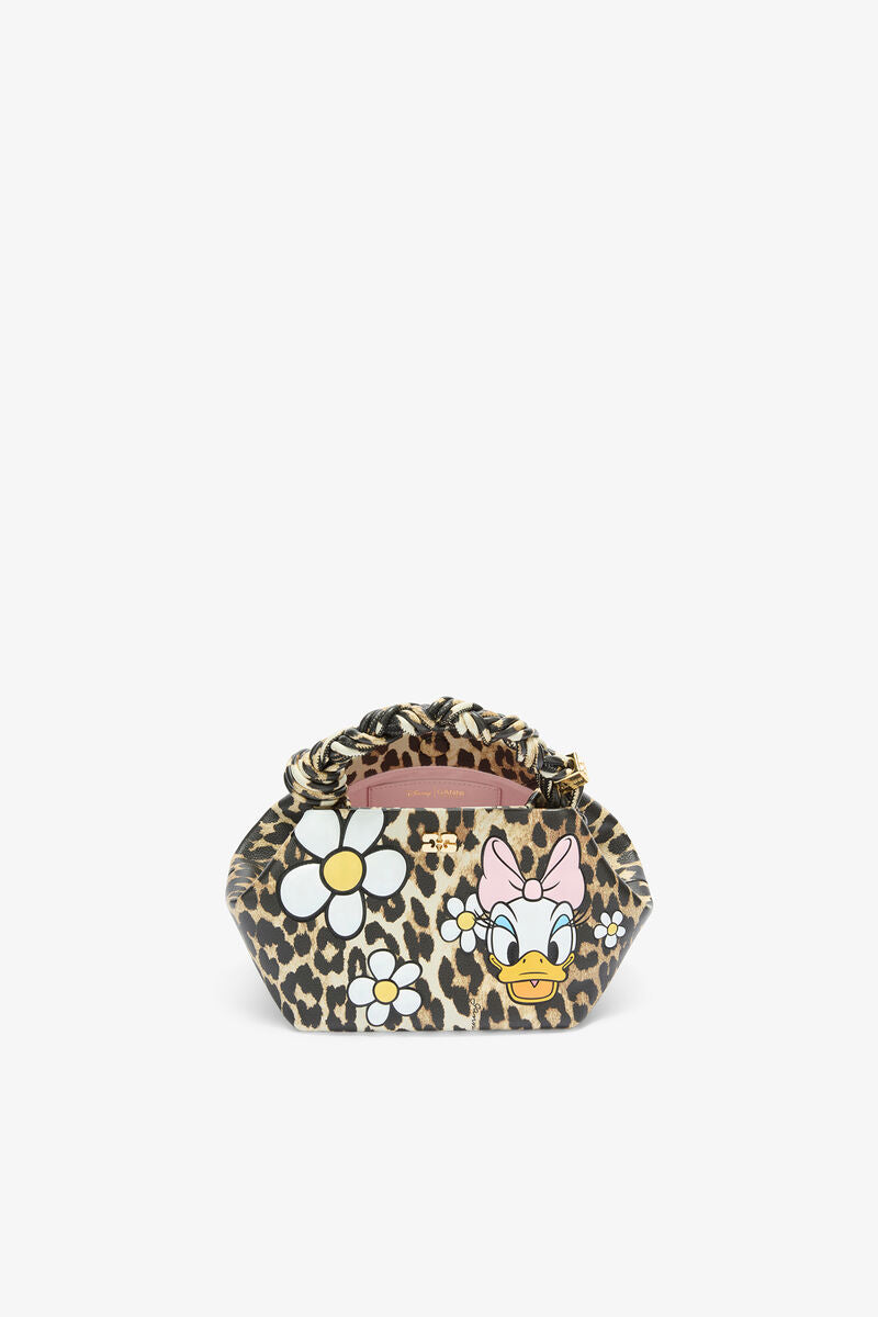 GANNI Daisy Duck Leopard Small Bou Bag  - Almond Milk