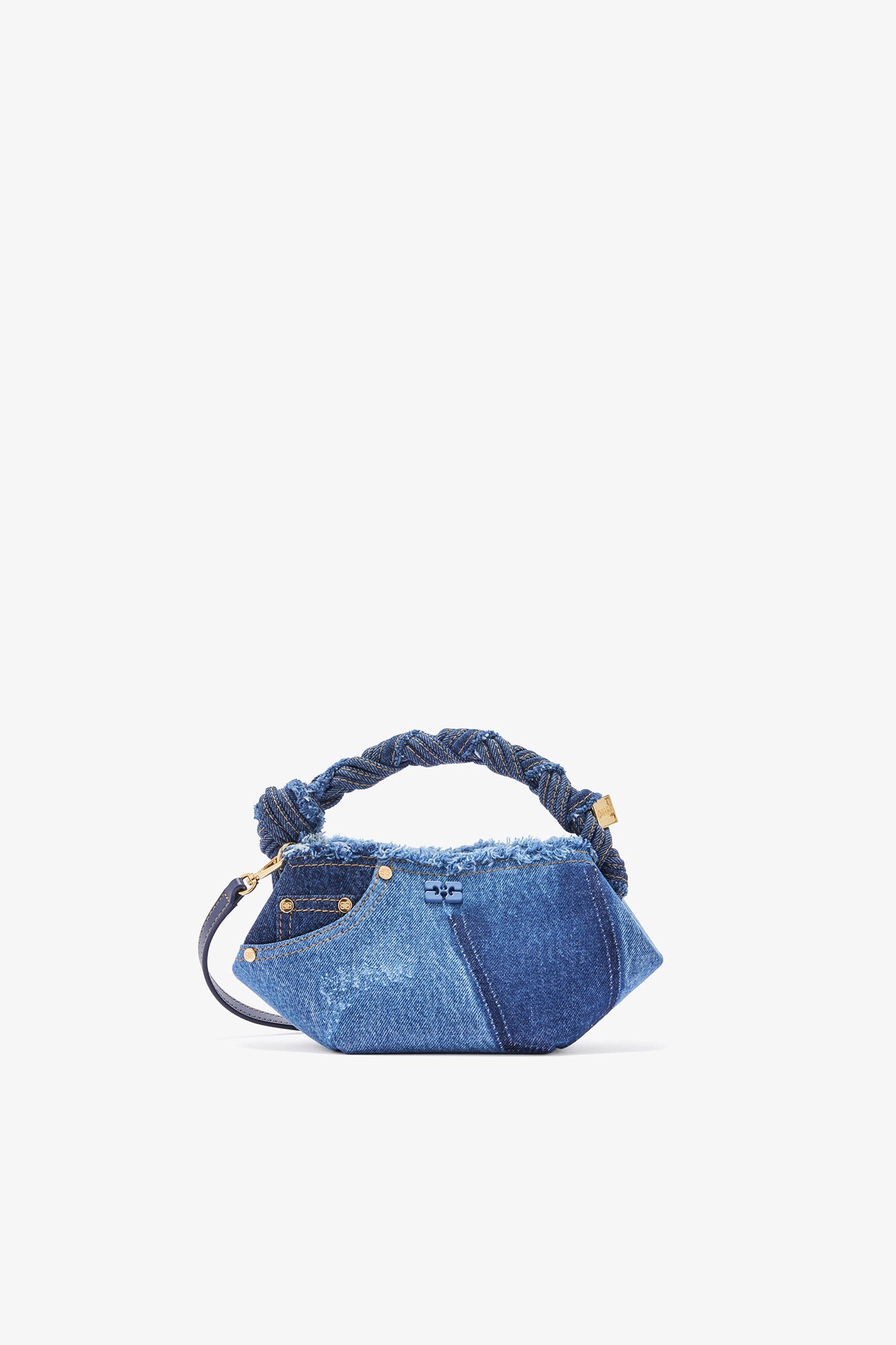 GANNI Mini Bou Bag in Denim - Mid Blue Vintage