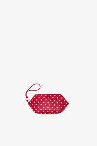 GANNI Bou Make Up Pouch with Dots - Barbados Cherry