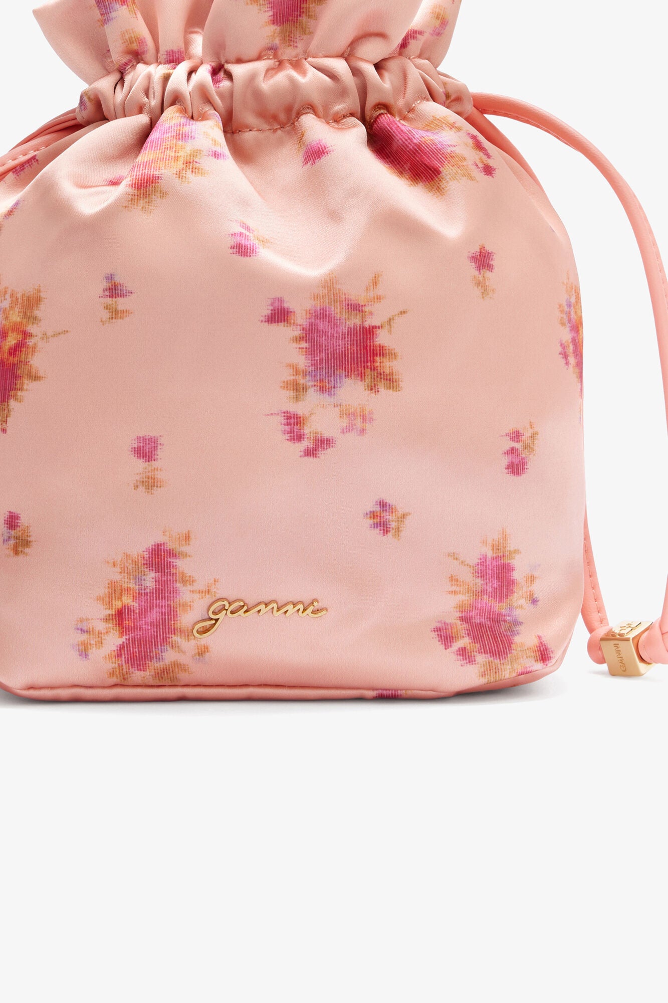 GANNI Pouch in Printed Nylon - Shrimp