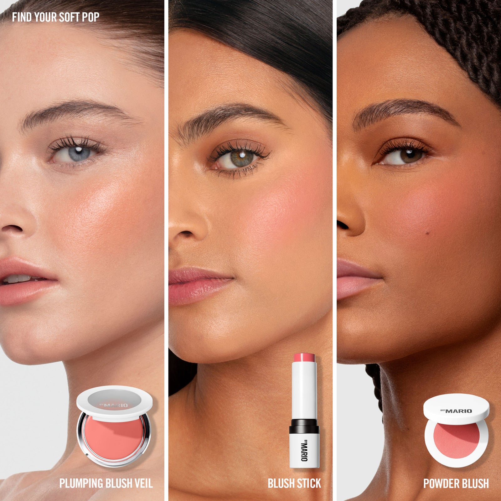 Makeup By Mario Soft Pop Plumping Blush Veil - Barely Blushing