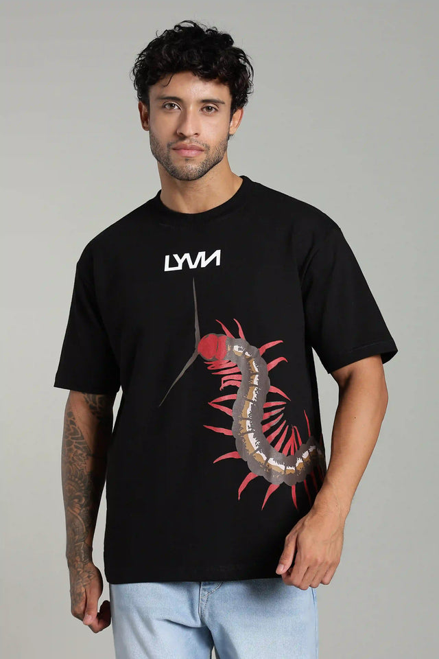 LYVN Oversized T-Shirt Black - Centipede