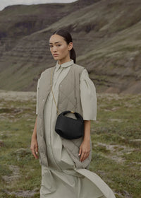 Polene Beri Edition Textured Bag - Black Chain