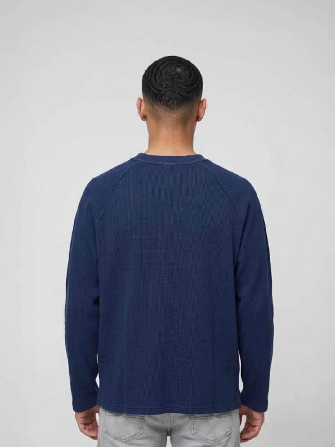 Sullitt Oversized Blue Waffle T-Shirt - Heritage Panther