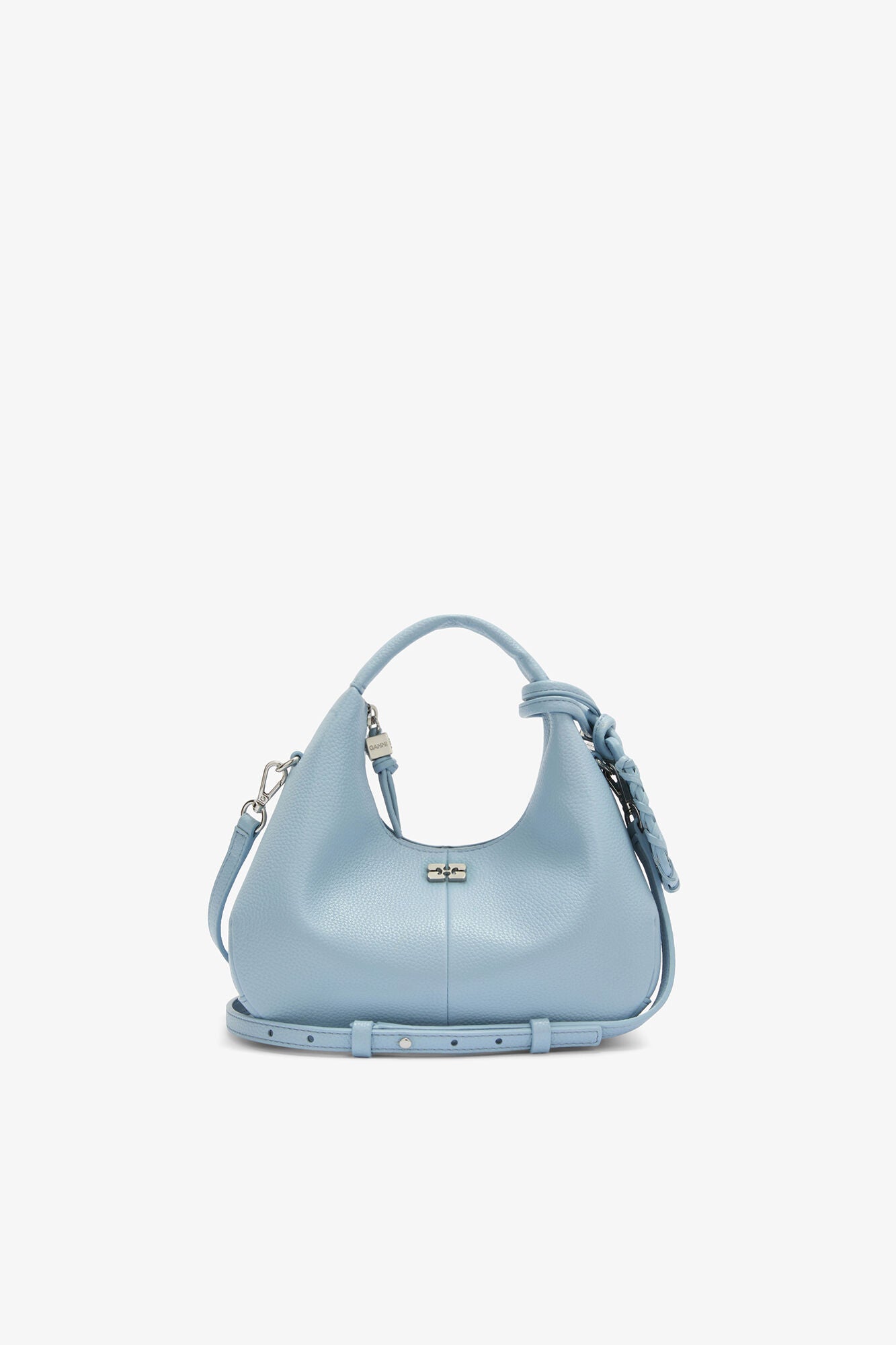 GANNI Mini Hobo Bag in Blue - Celestial Blue