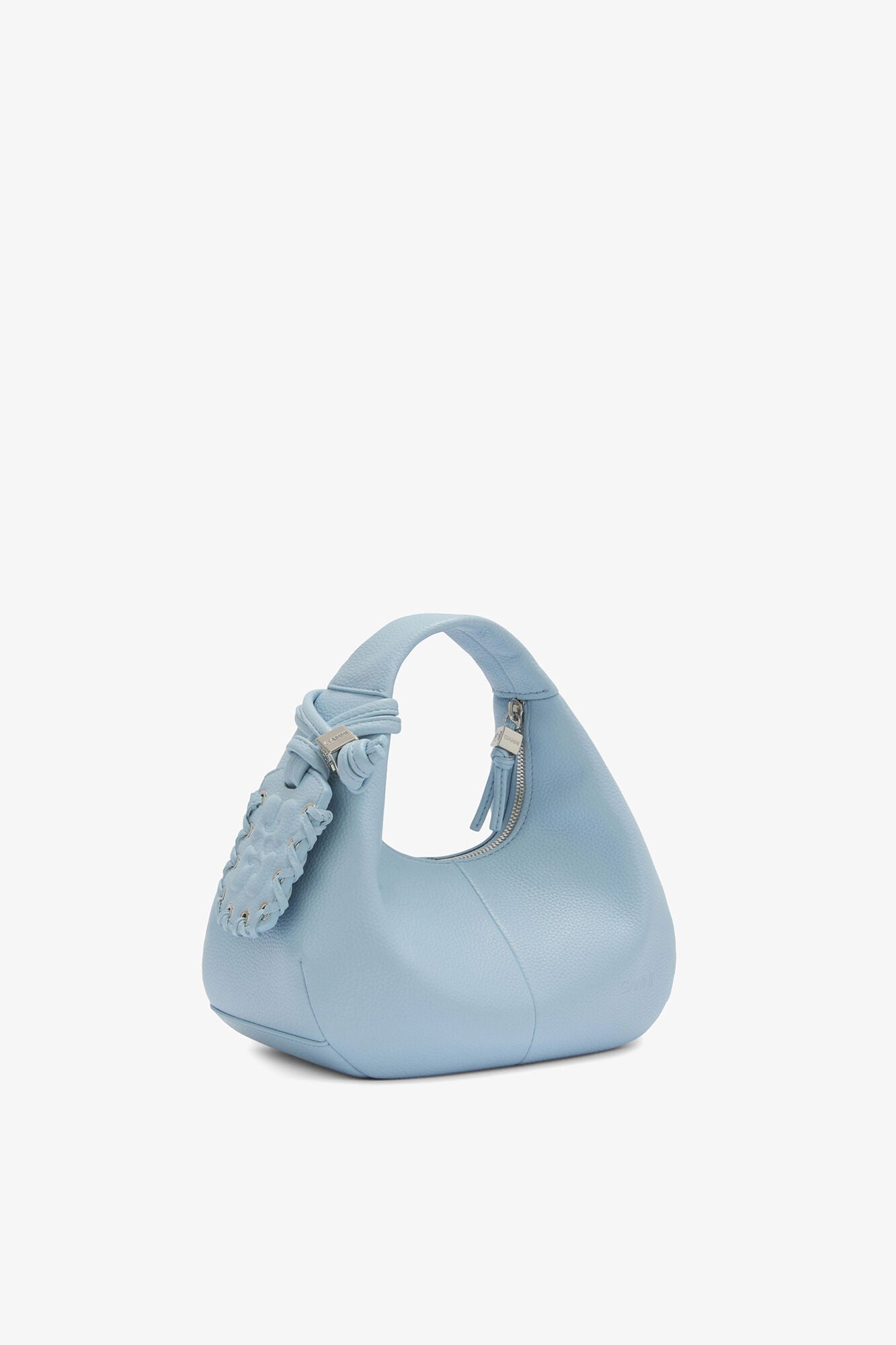 GANNI Mini Hobo Bag in Blue - Celestial Blue