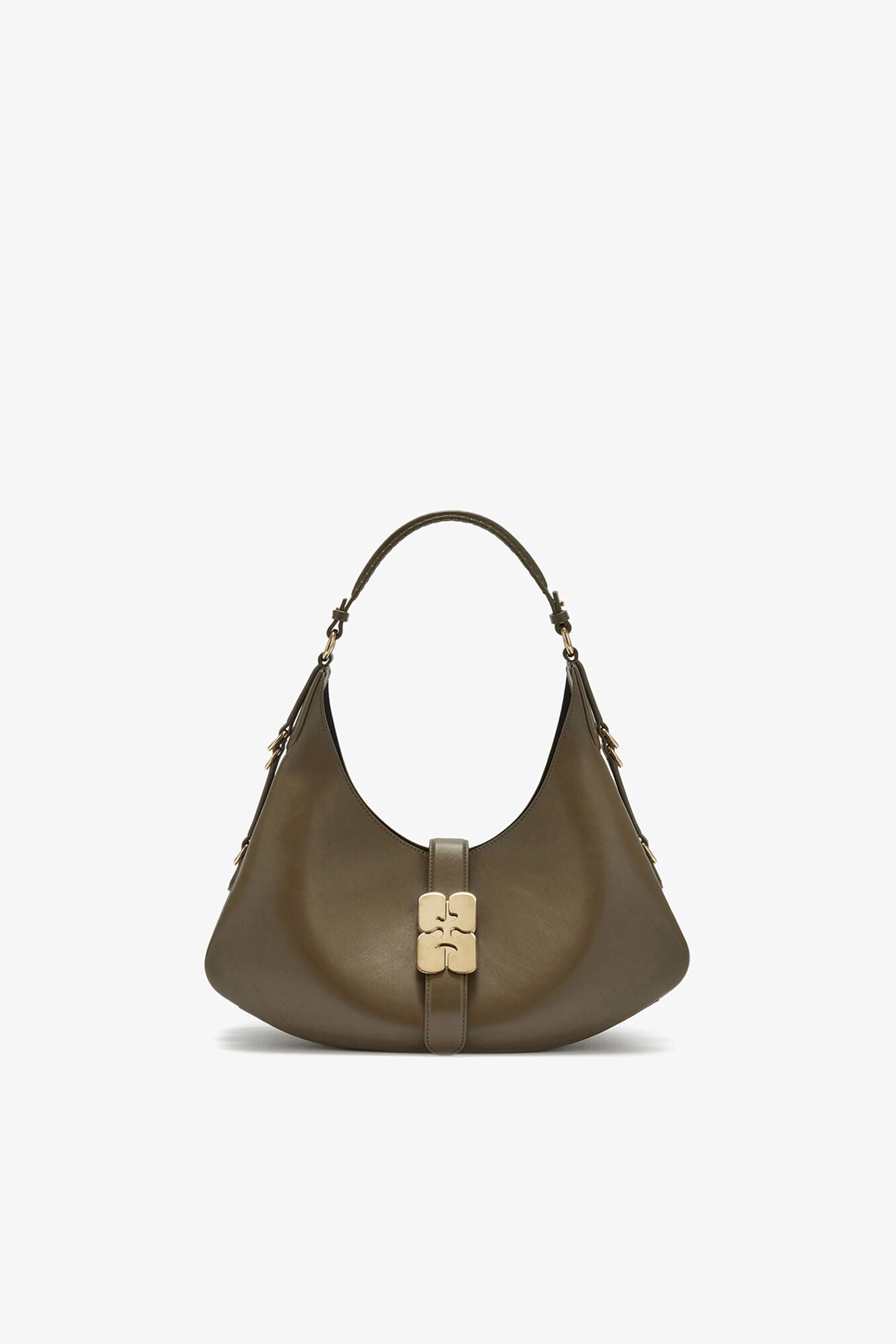 GANNI Small Kat Bag - Military Olive