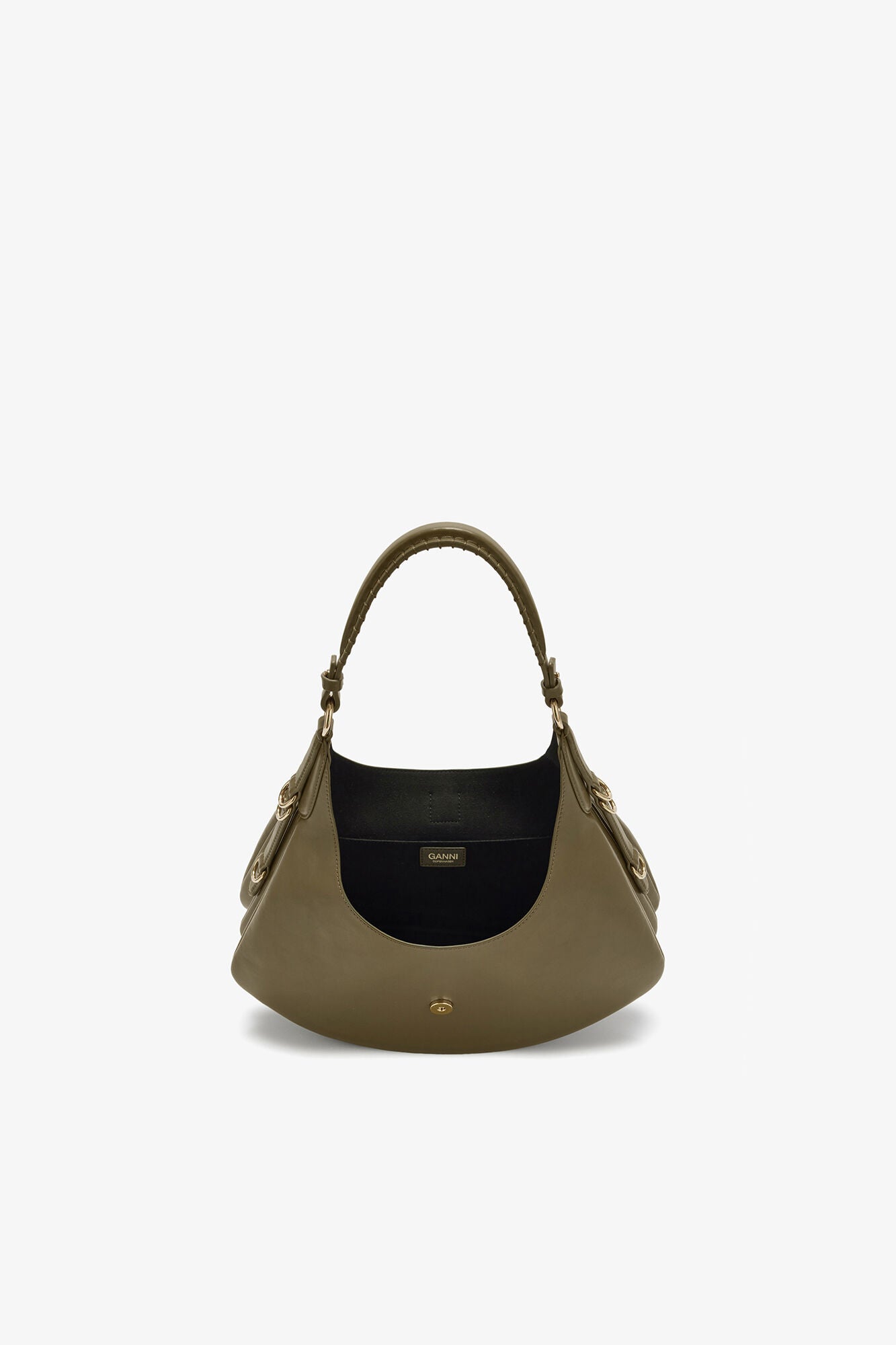 GANNI Small Kat Bag - Military Olive