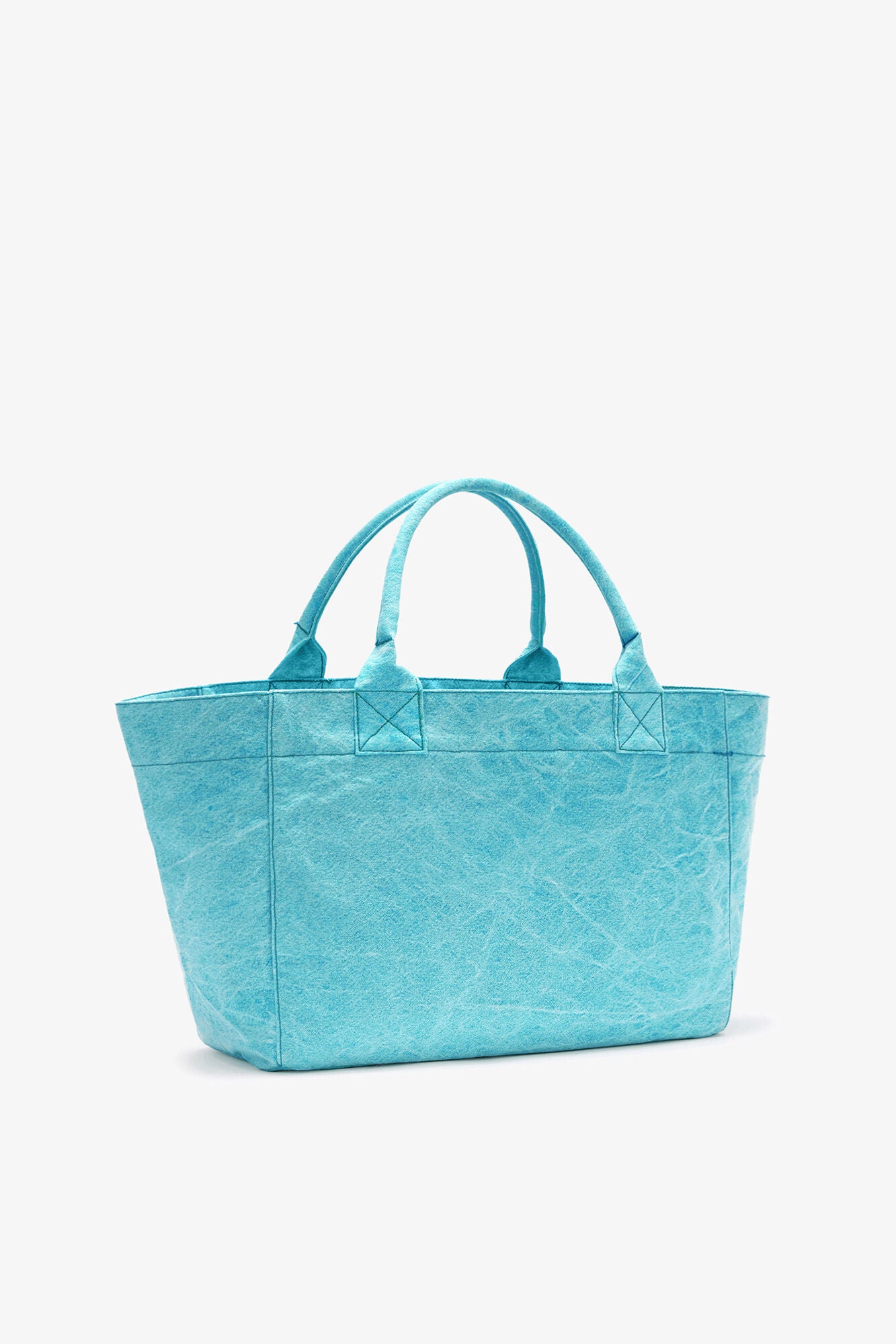 GANNI Medium Tote Bag in Blue - Blue Curacao