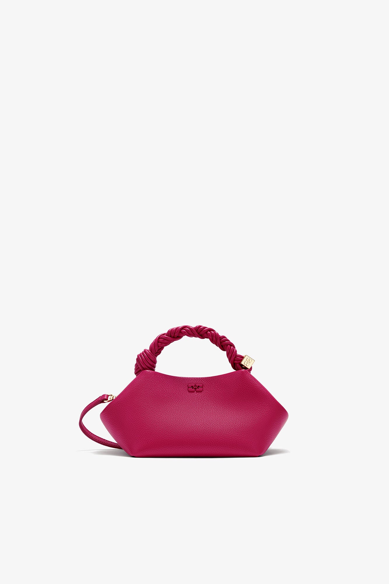 GANNI Small Bou Bag in Grained Red - Persian Red