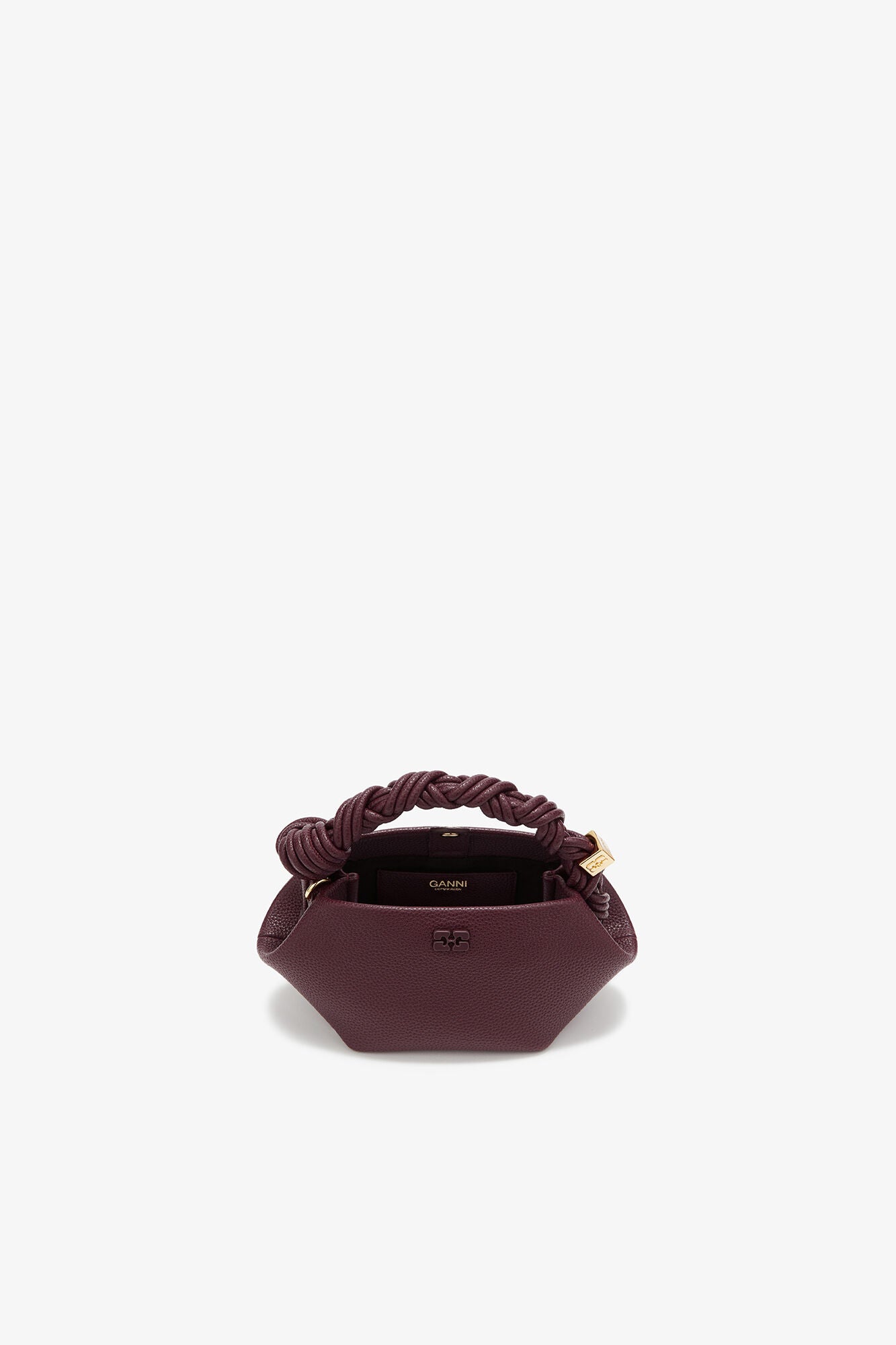 GANNI Mini Bou Bag in Burgundy - Port Royale