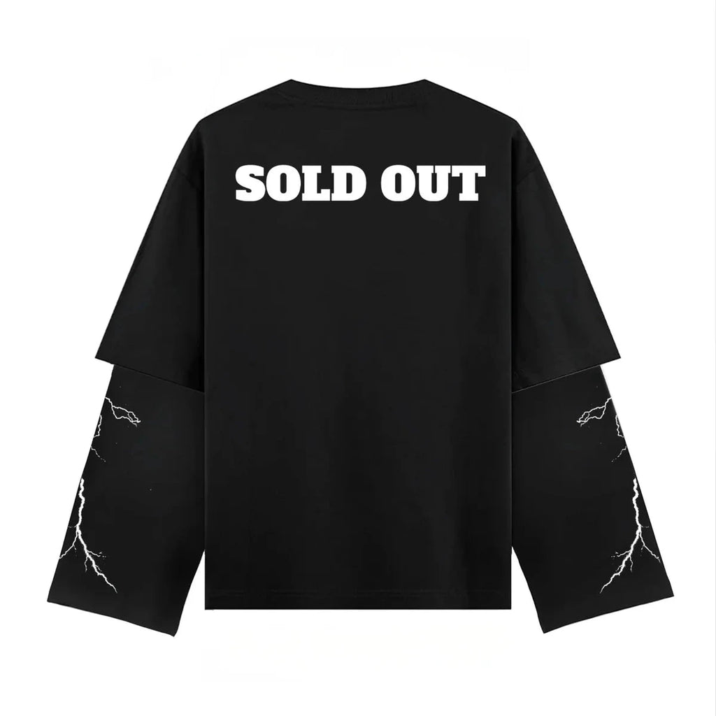 Epic Oversized Black Full Sleeve T-Shirt - Cross V2