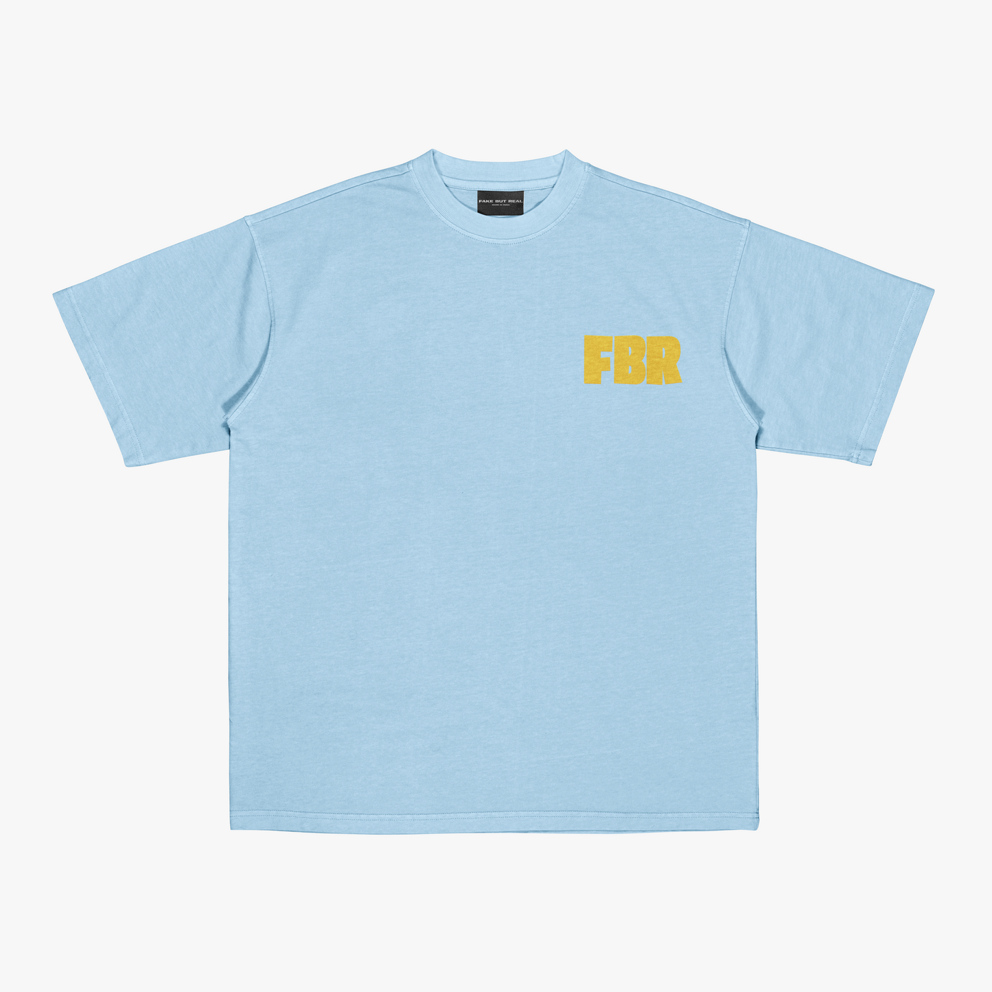 FakeButReal 'Des Blue' Blue Oversize T-Shirt