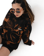 Vako Tie Dye Orange Overside Hoodie