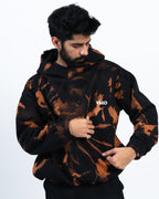 Vako Tie Dye Orange Overside Hoodie