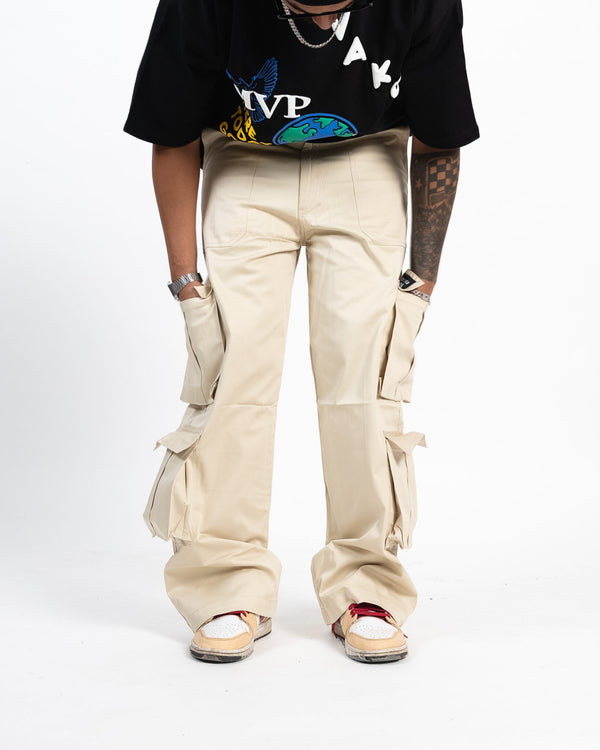 Vako Unisex Beige Utility Cargo - reference