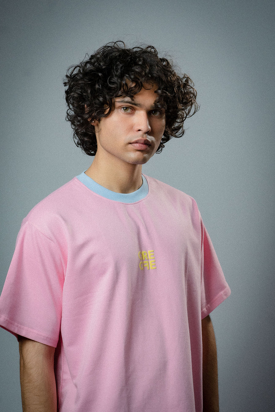 ORE OFE Oversized Pink Basic T-Shirt