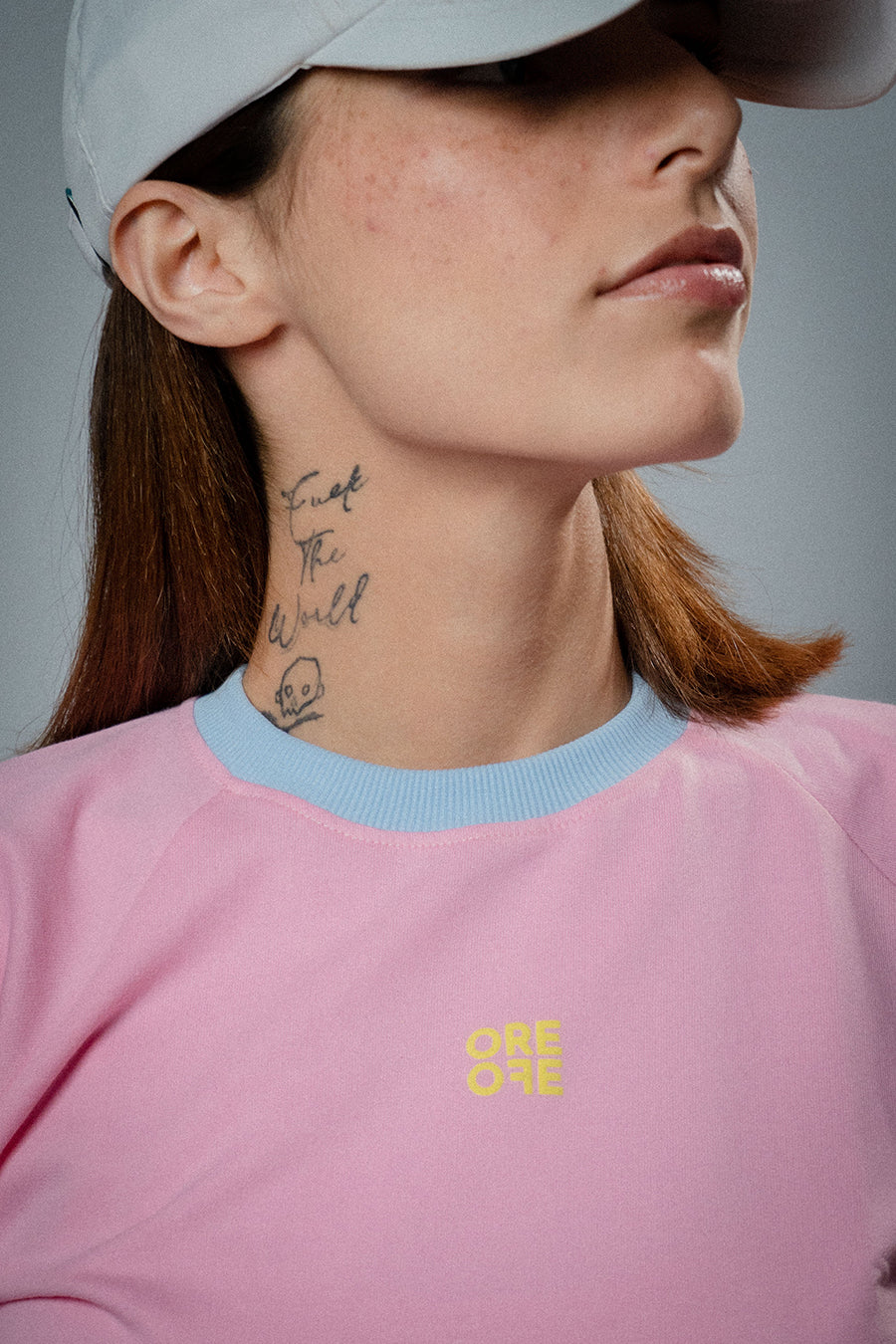 ORE OFE Pink Basic Crop Top