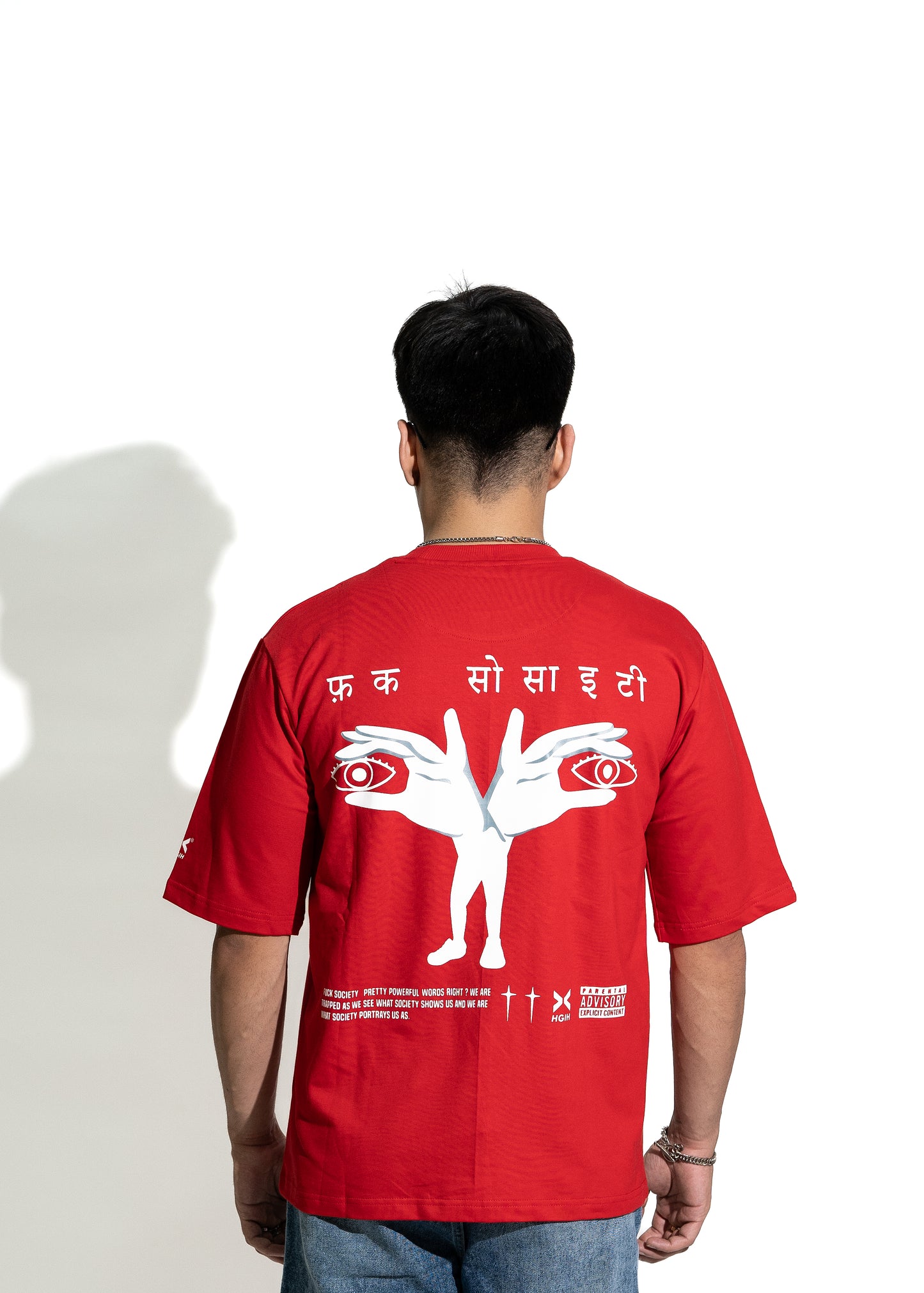 HGIH Tee Red Fuck Society