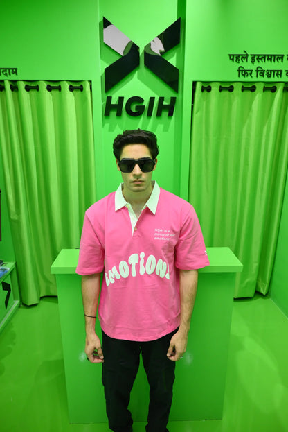 HGIH Polo Tee Pink Emotions