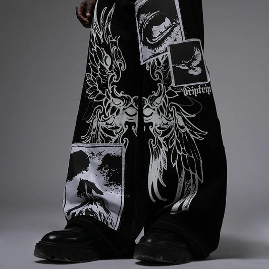 DripTrip Denim - Black Feather