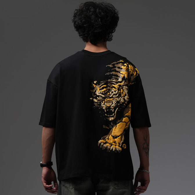 Greyhound Oversized T Shirt - Wild Tiger