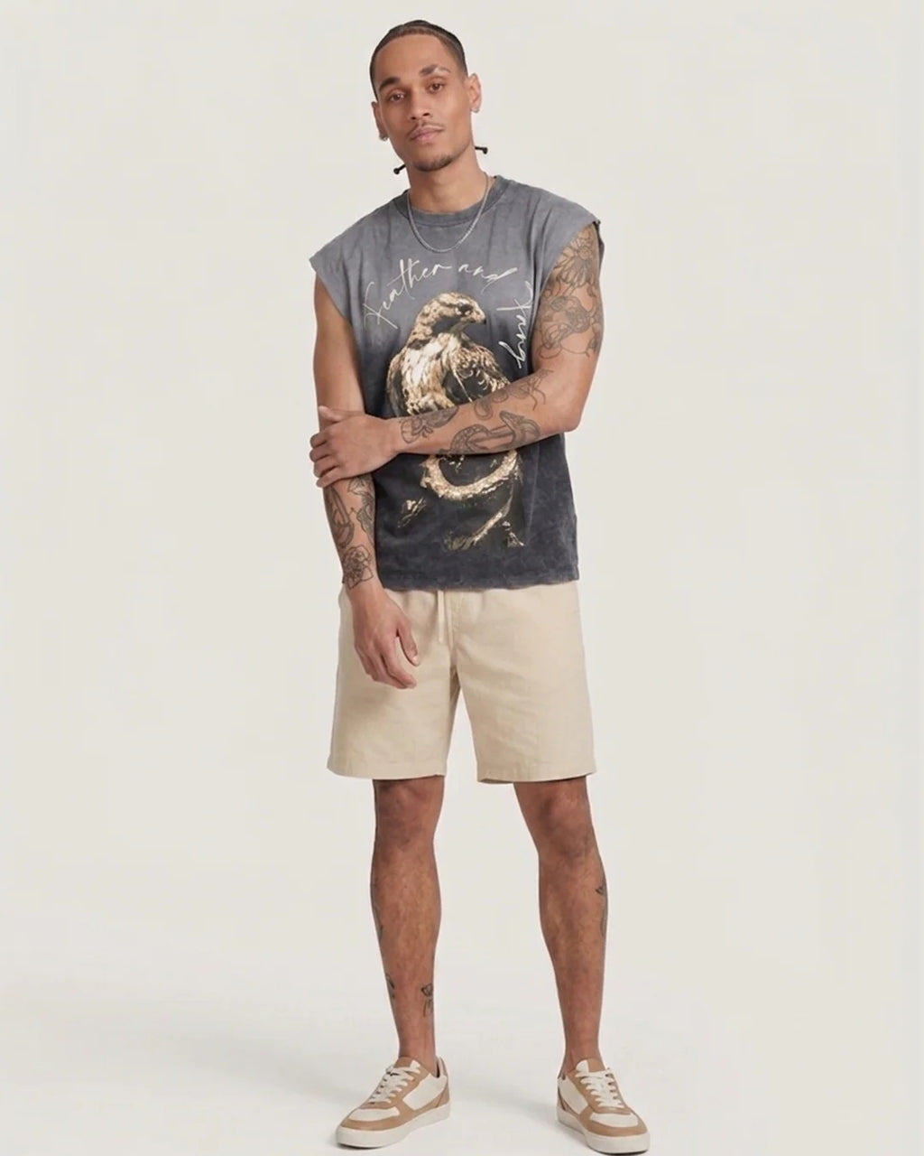 Sullitt Oversized Grey Tank - Death Scavenger