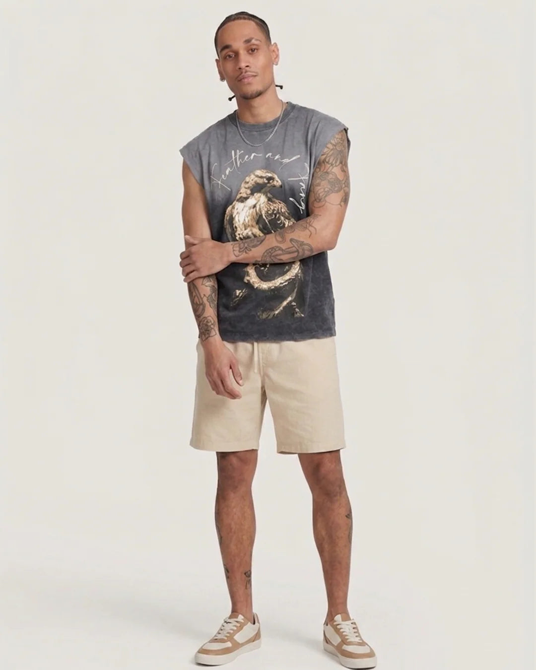 Sullitt Oversized Grey Tank - Death Scavenger