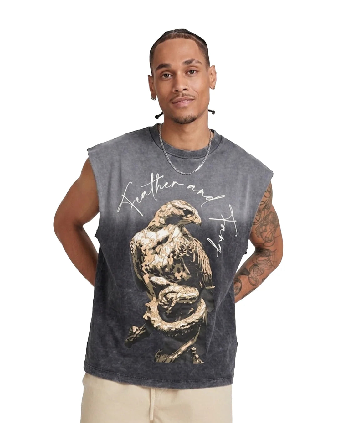 Sullitt Oversized Grey Tank - Death Scavenger