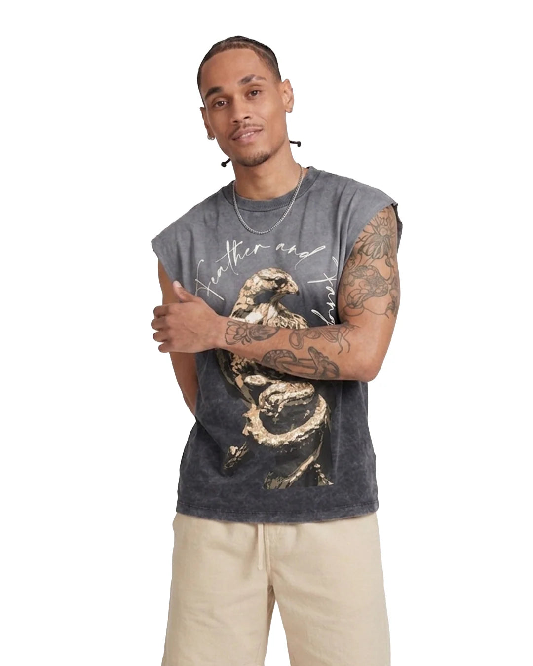 Sullitt Oversized Grey Tank - Death Scavenger