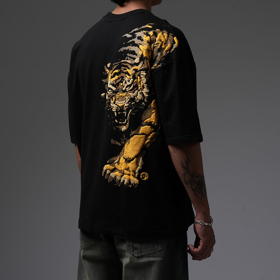 Greyhound Oversized T Shirt - Wild Tiger