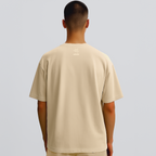 Exhale Label Oversized T-Shirt Beige - Emotional Baggage