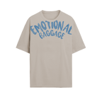Exhale Label Oversized T-Shirt Beige - Emotional Baggage