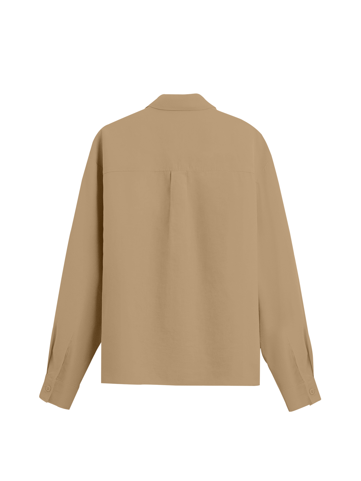 Exhale Label Oversized Shirt Beige - Emotionally Available