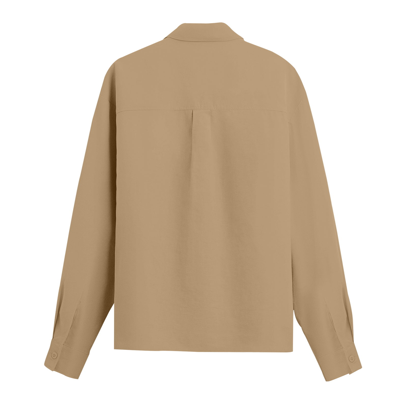 Exhale Label Oversized Shirt Beige - Emotionally Available
