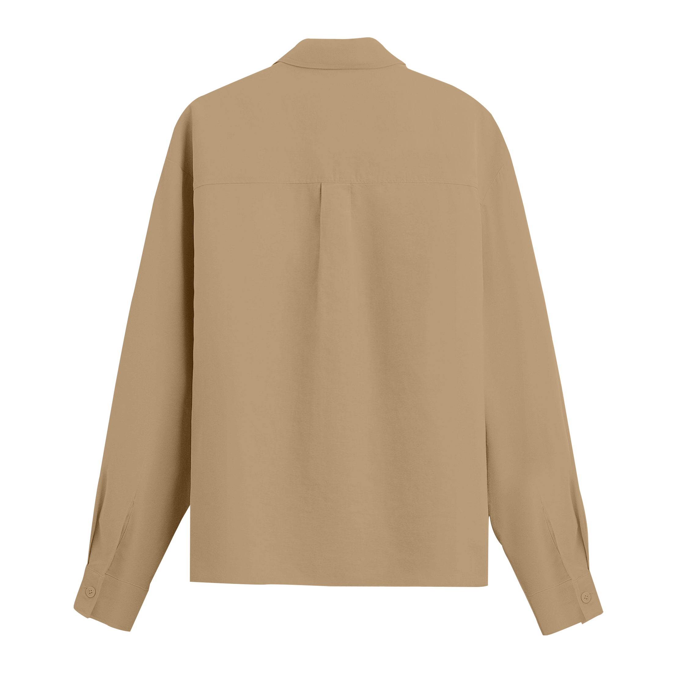 Exhale Label Oversized Shirt Beige - Emotionally Available