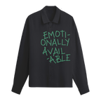 Exhale Label Oversized Shirt Grey - Emotionally Available