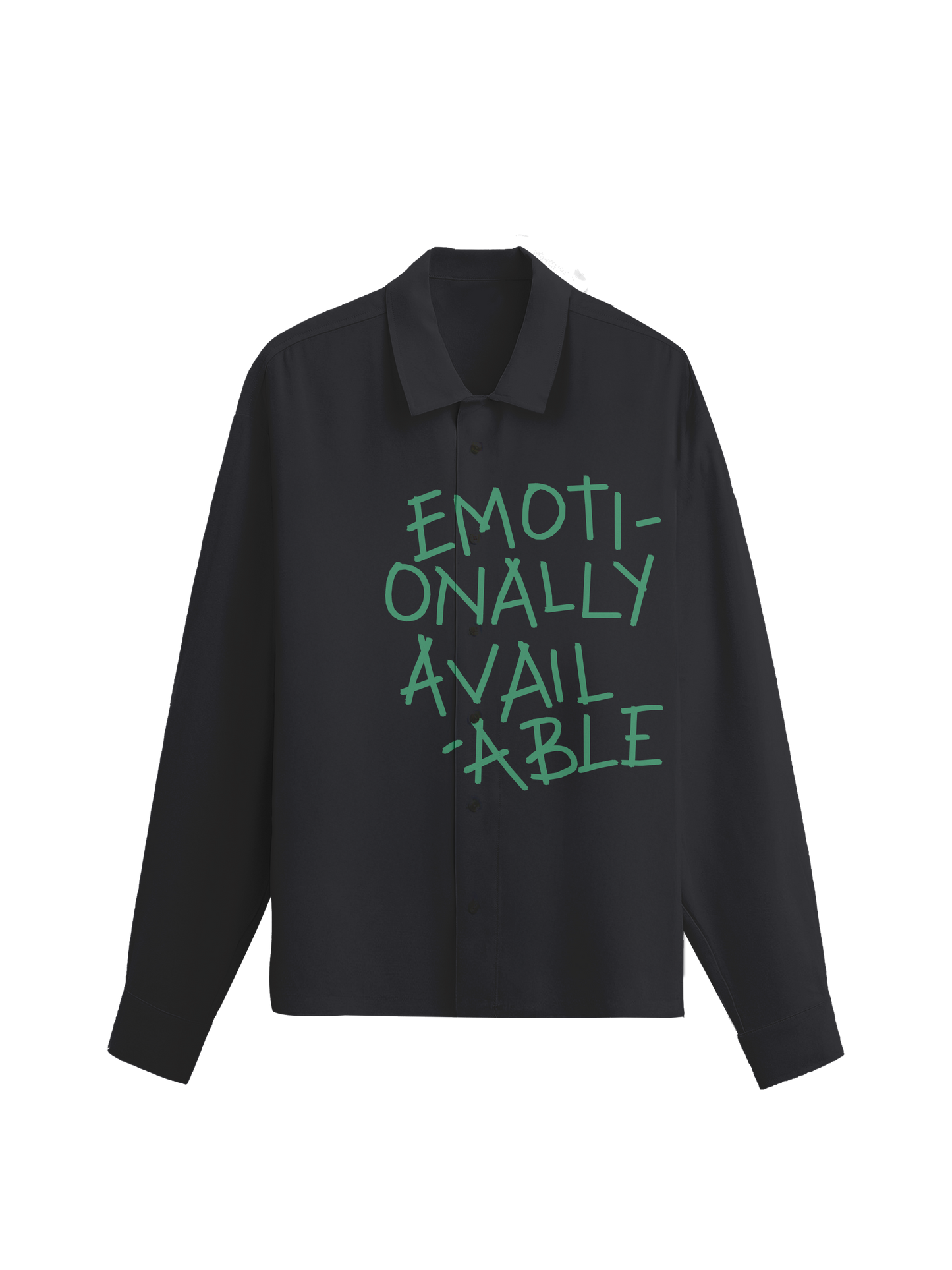 Exhale Label Oversized Shirt Grey - Emotionally Available