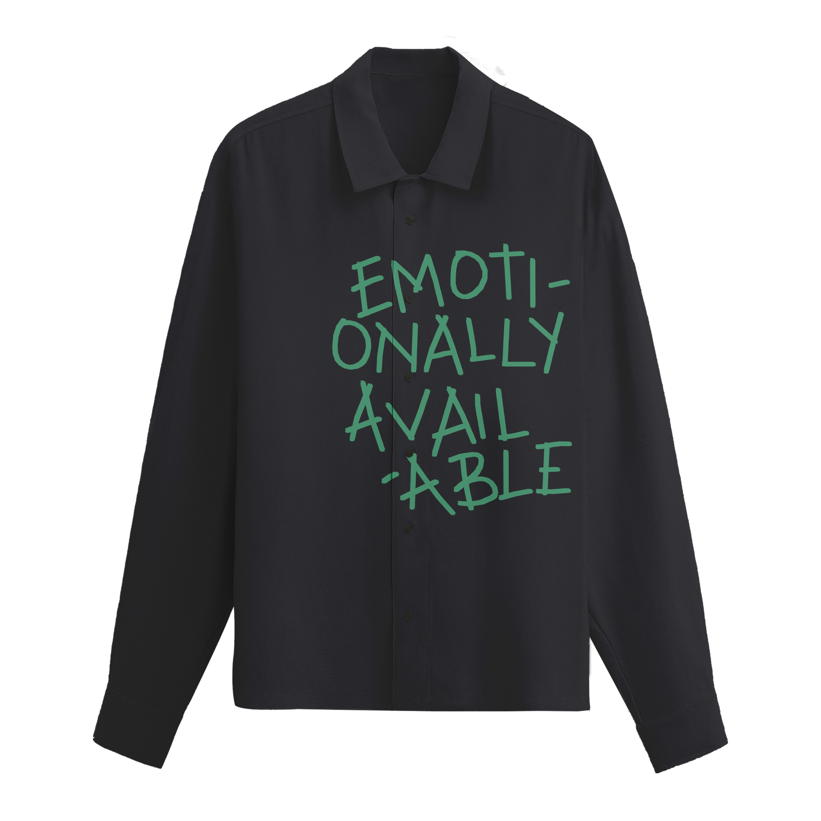 Exhale Label Oversized Shirt Grey - Emotionally Available