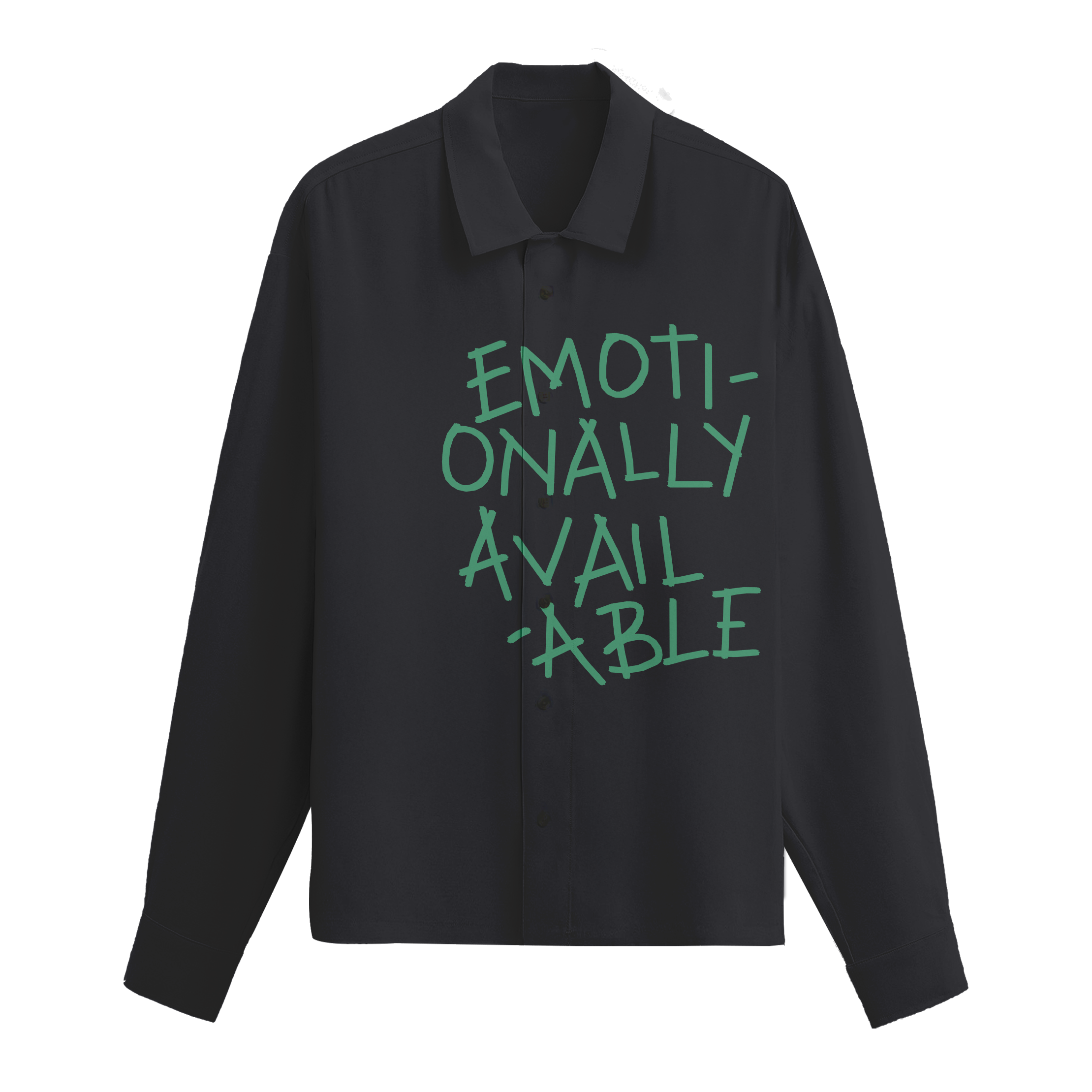 Exhale Label Oversized Shirt Grey - Emotionally Available